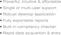 Powerful, intuitve & affordable 2257 desktop record keeping software